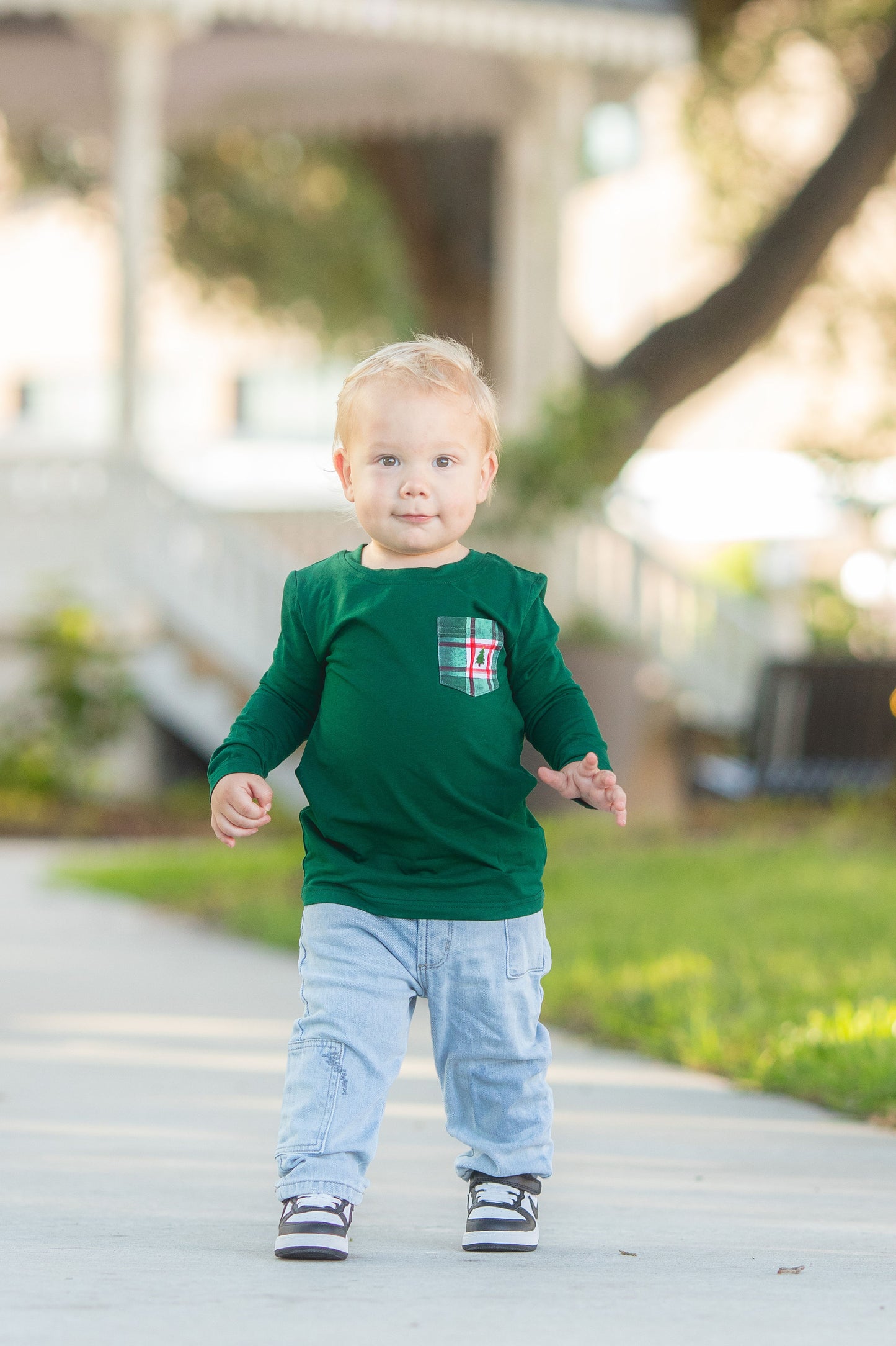 Benjamin Pocket Tee {{Christmas Ombre}} - Preorder