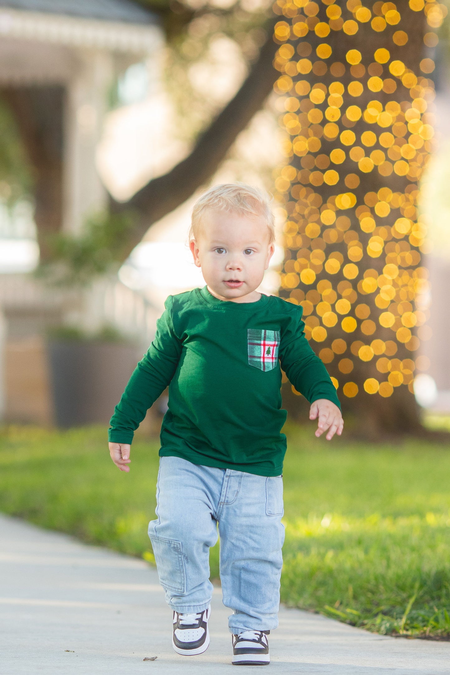Benjamin Pocket Tee {{Christmas Ombre}} - Preorder