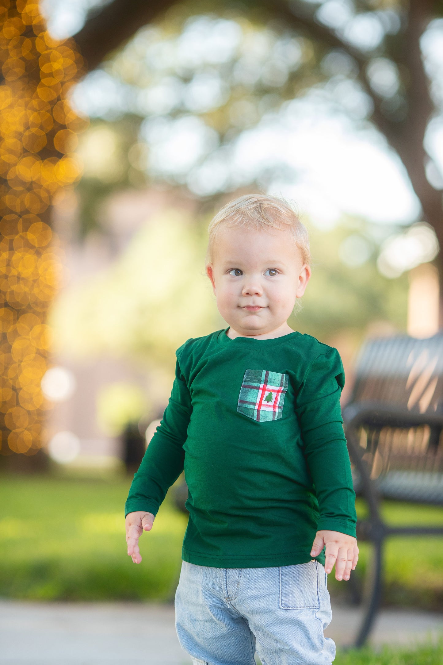 Benjamin Pocket Tee {{Christmas Ombre}} - Preorder