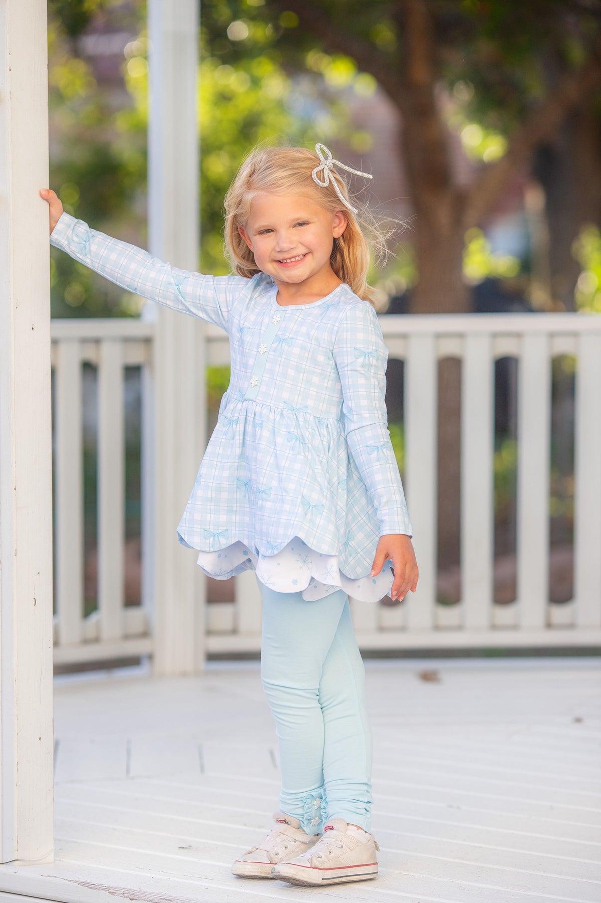 {{ Winter Blue-tiful }} Tunic Set- Preorder