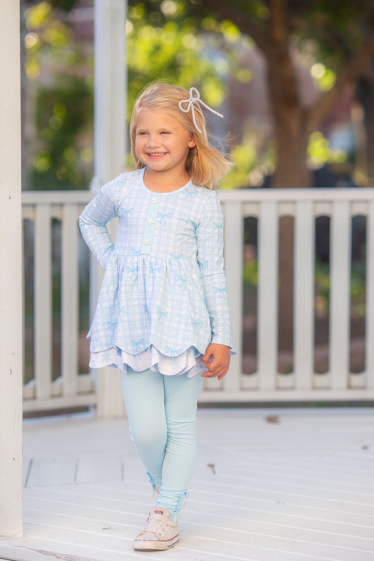 {{ Winter Blue-tiful }} Tunic Set- Preorder