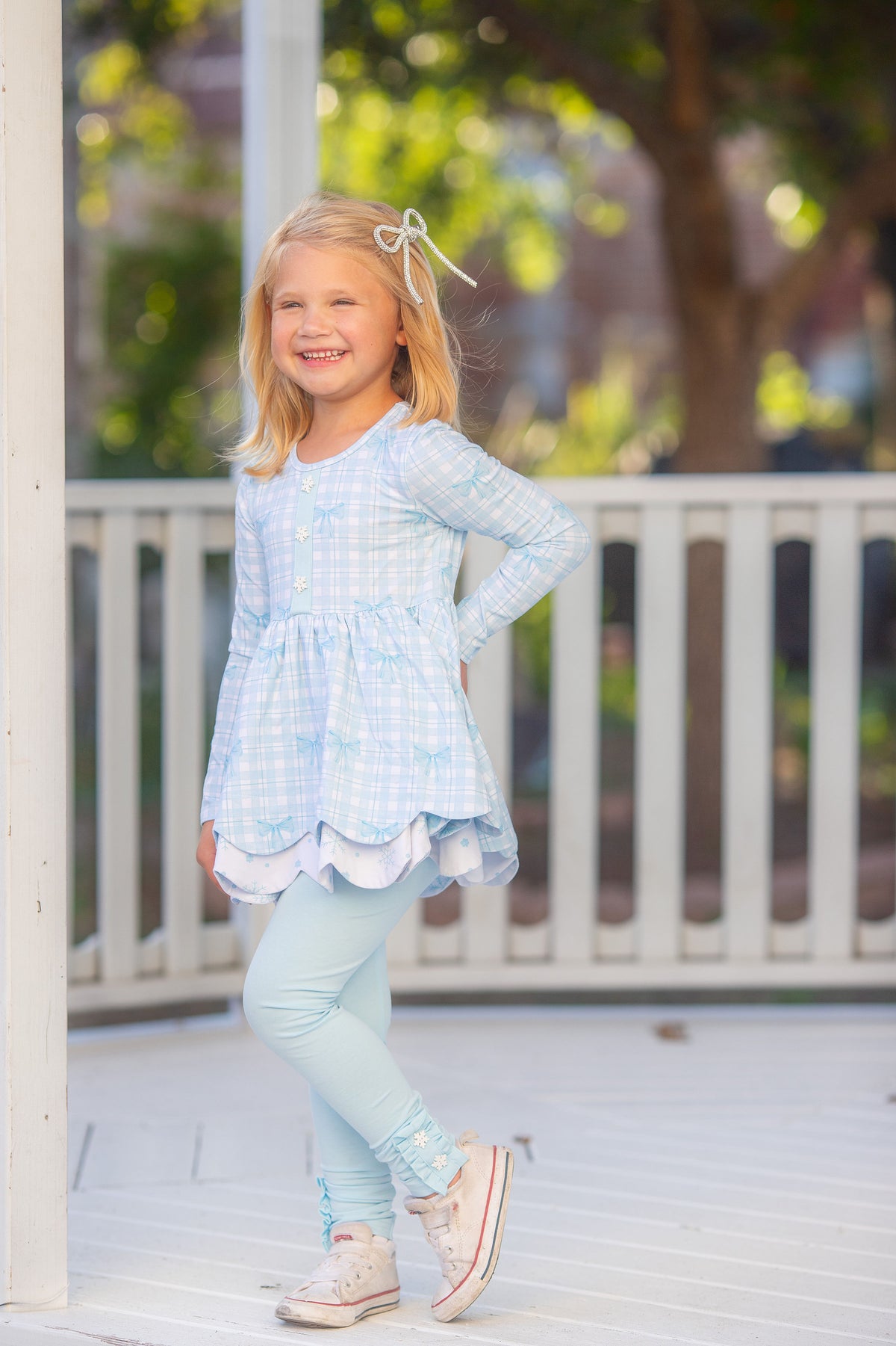 {{ Winter Blue-tiful }} Tunic Set- Preorder