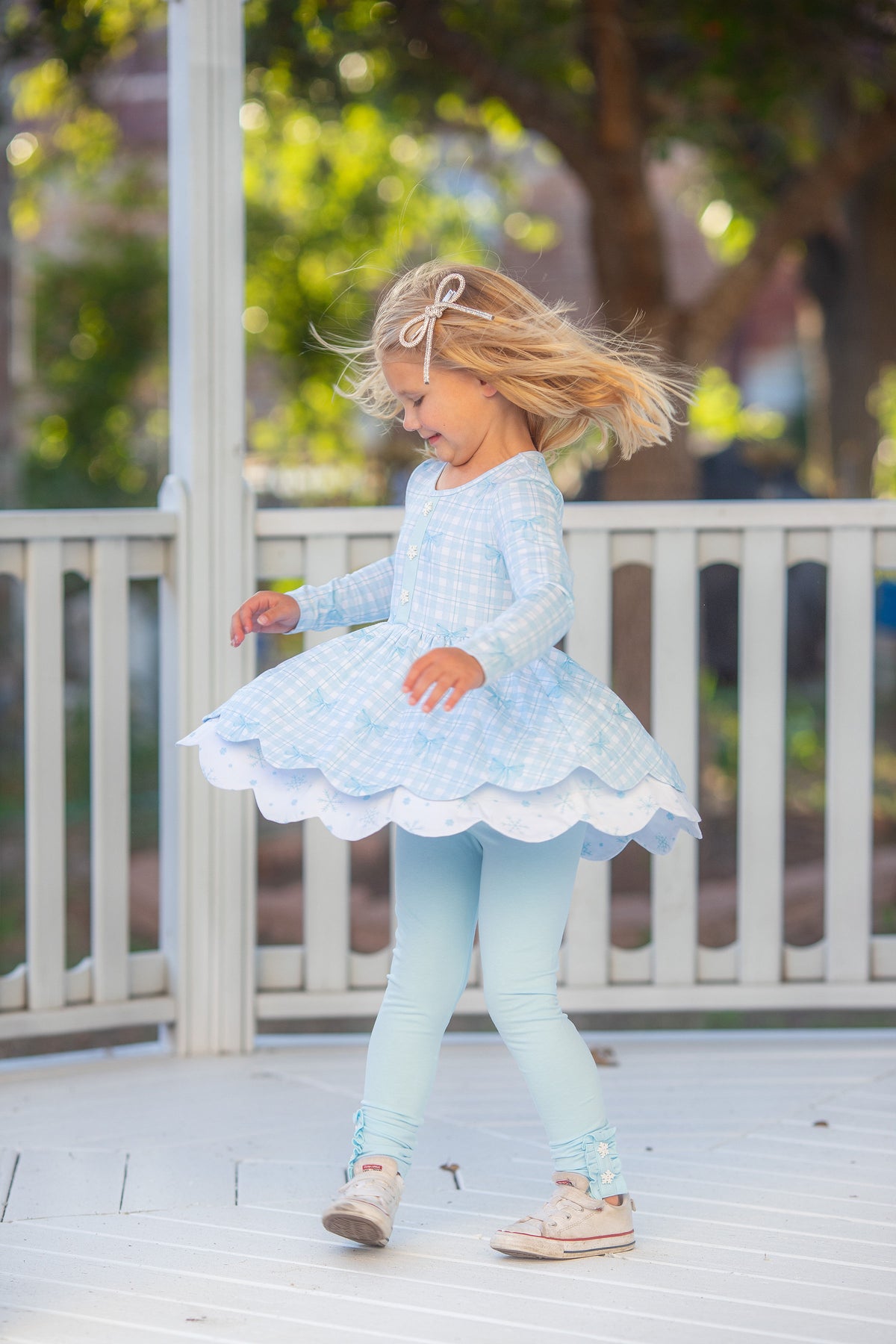 {{ Winter Blue-tiful }} Tunic Set- Preorder