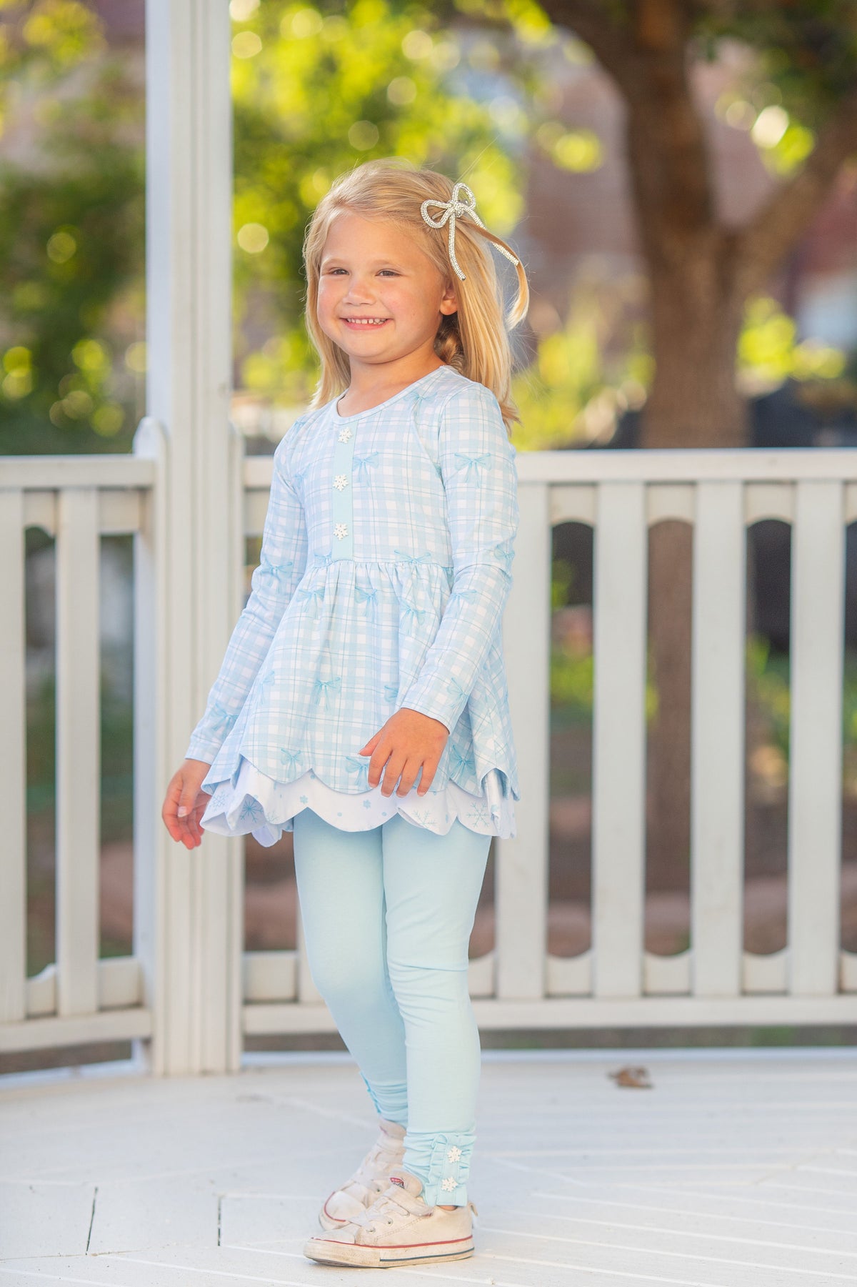 {{ Winter Blue-tiful }} Tunic Set- Preorder