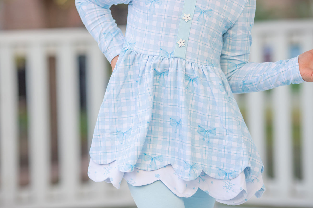 {{ Winter Blue-tiful }} Tunic Set- Preorder