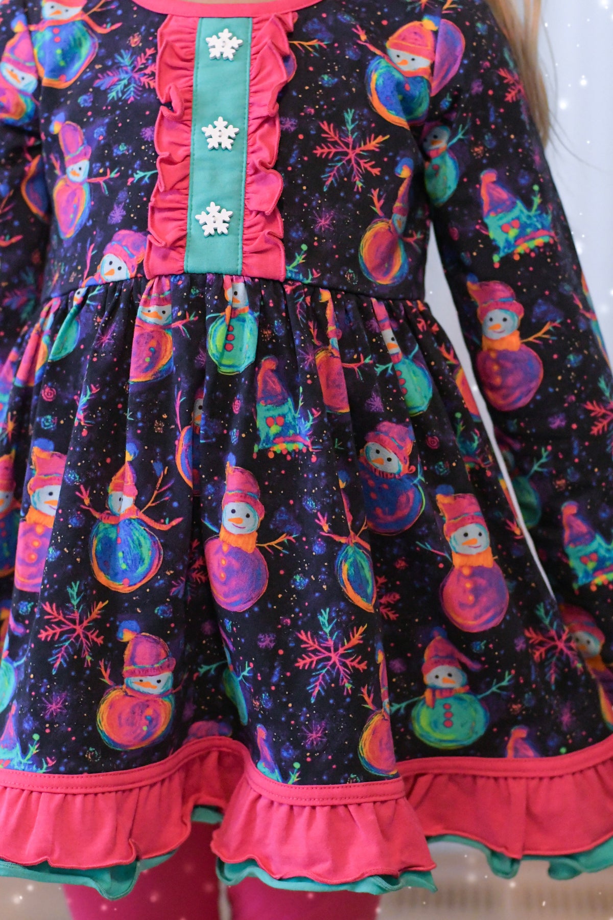 Neon Snowman Tunic Set- Preorder
