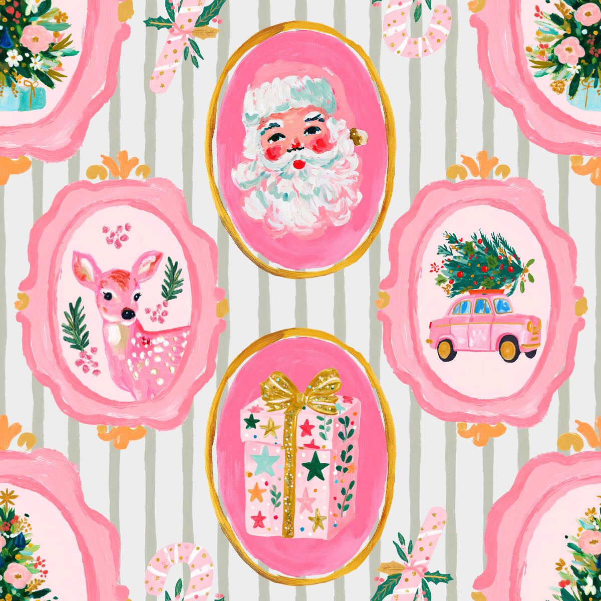 Pink Christmas Parlor Top {{Merry Mix & Match}} - Preorder