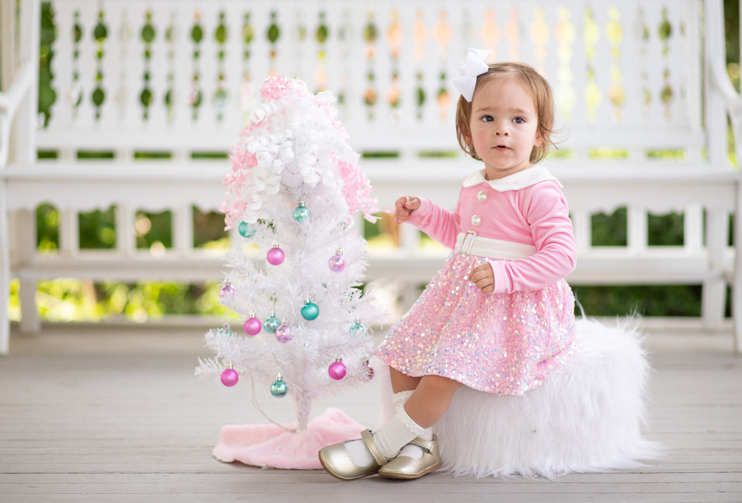 DOLL MATCH: 1 pc Sparkle All The Way Sequin Dress - Preorder