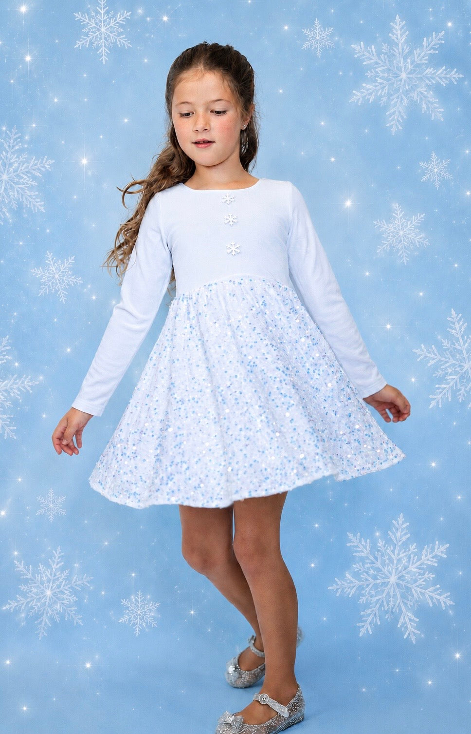 Snow & Sequins Dress - Preorder