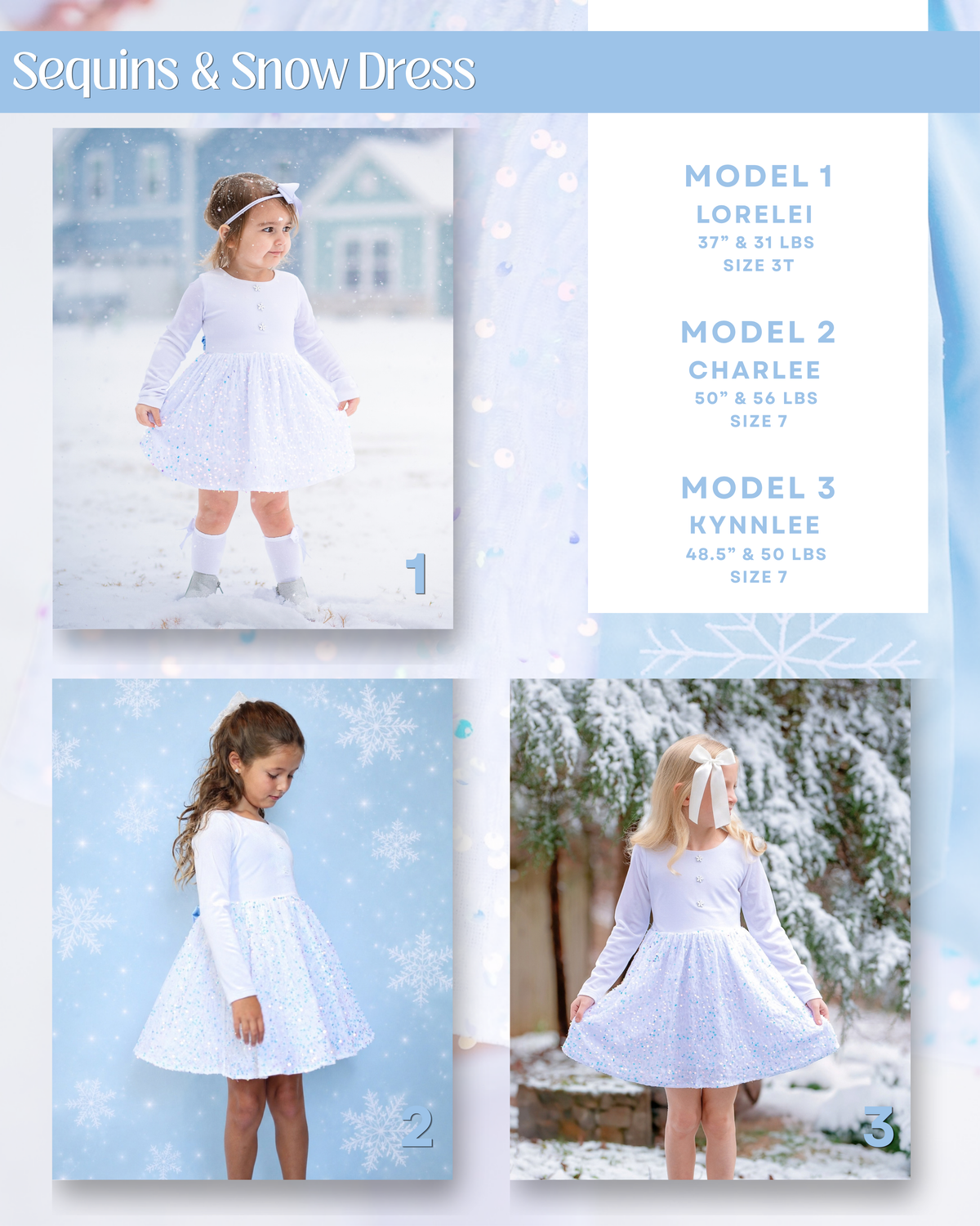 Snow & Sequins Dress - Preorder