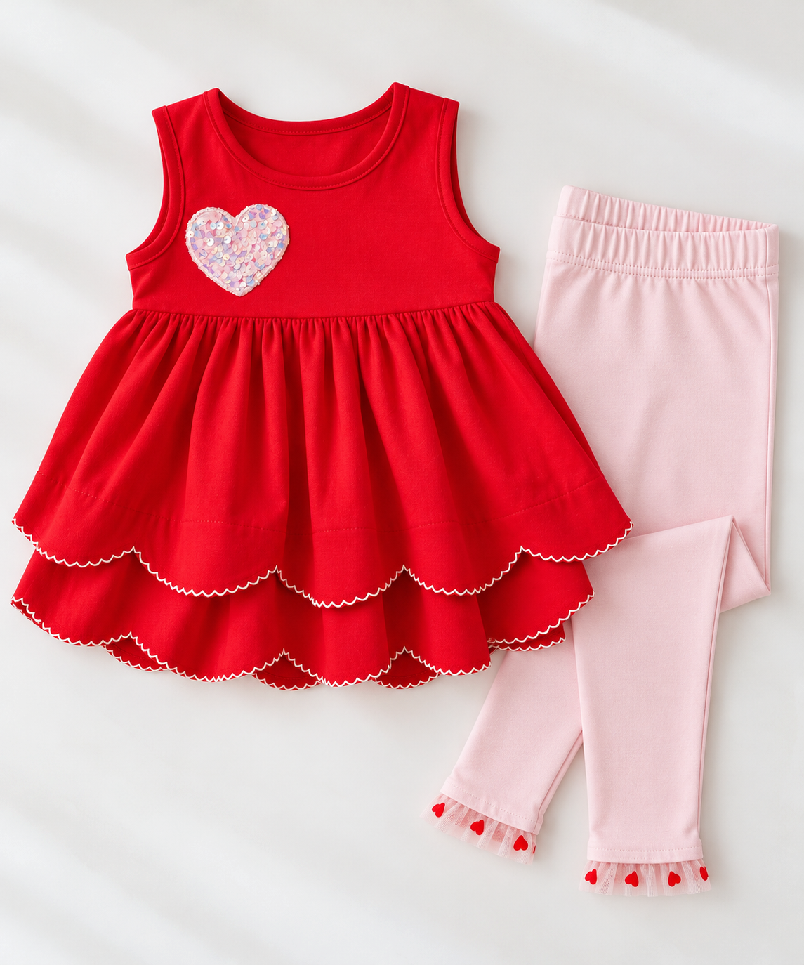 {{ 2pc Heart on My Sleeve}} 2pc Tunic Set- Preorder