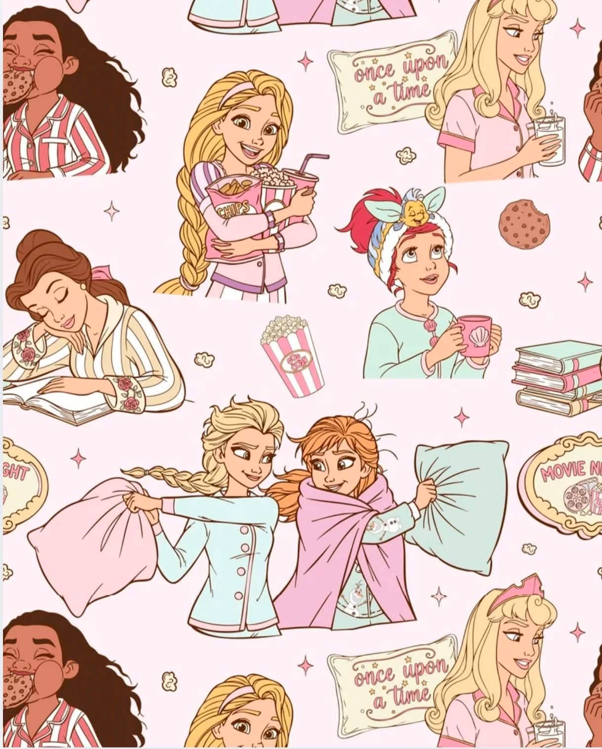 1pc DOLL Gown Match: Princess Slumber Party Cozy Essentials- Preorder